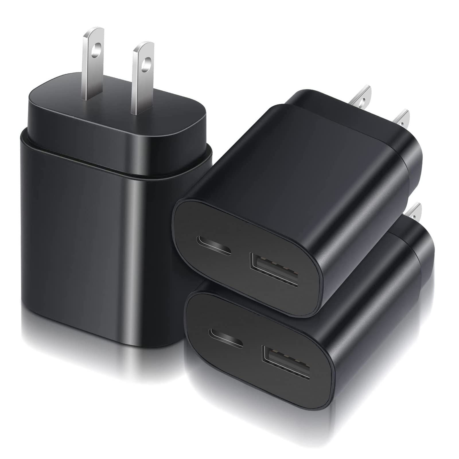 Samsung 25W Super Fast Charger - Dual Port USB C Wall Charger Block for Galaxy S22/S21/S20/Note 20 Ultra/Z Fold 3 - Fast Charging Adapter for Home, Office & Travel