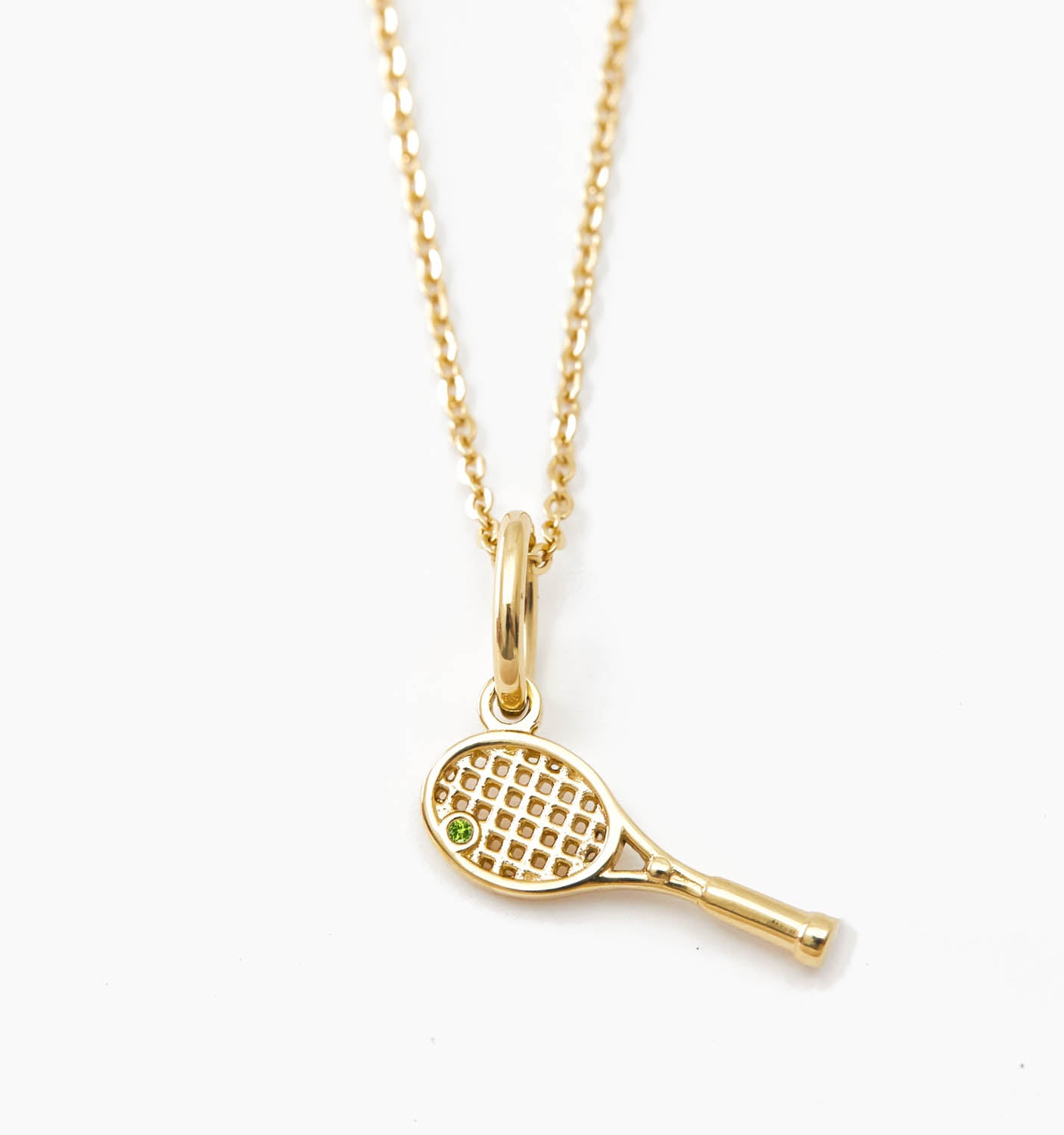Stylish Tennis Racket Pendant Necklace for Women - Elegant Sports Jewelry Gift for Tennis Lovers - Perfect for Matches, Parties & Everyday Wear