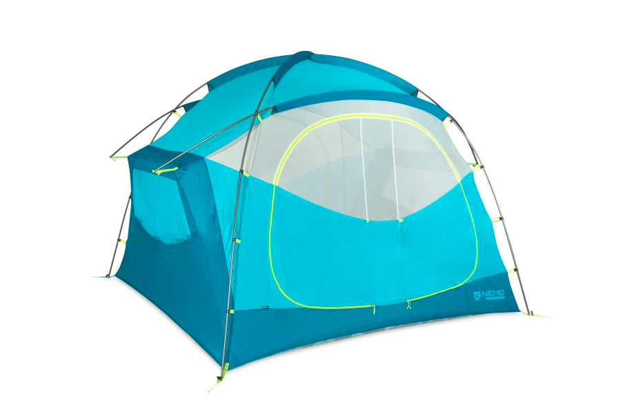 Aurora 4-Person High-Rise Camping Tent - Lightweight Waterproof Backpacking Tent for Family Outdoor Adventures, Hiking & Beach Camping