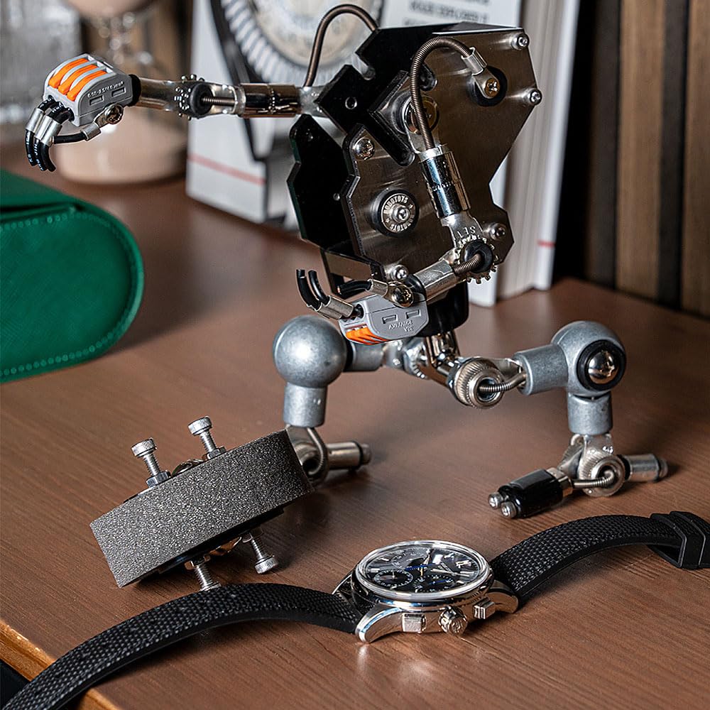 Handcrafted Robot Watch Stand with Adjustable Arms & Legs - Unique Watch Display Stand for Jewelry & Watch Organization - Perfect Watch Holder & Accessory for Home, Office, or Gift Use
