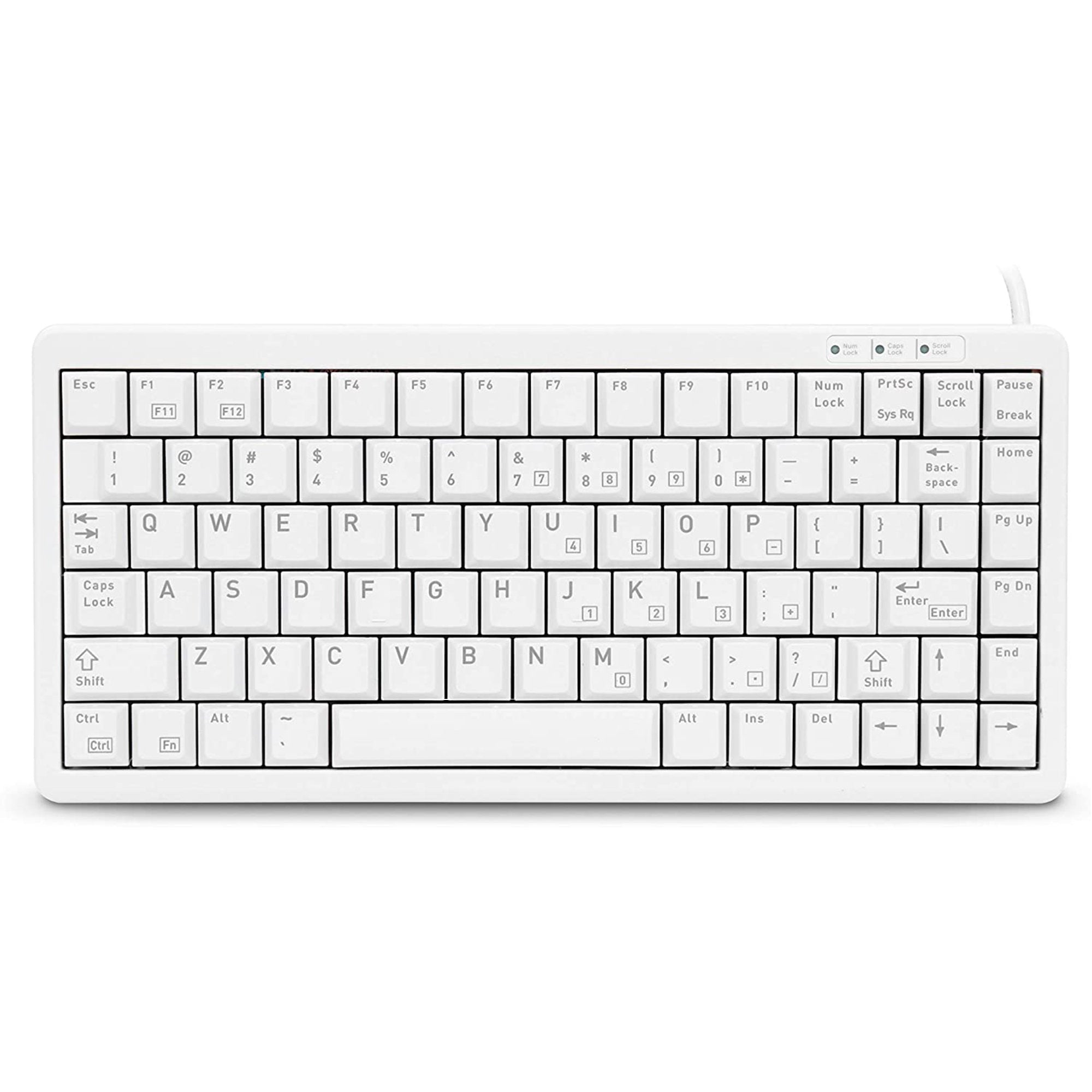 Cherry G84-4100 Compact Mechanical Keyboard with Low Profile ML Switches - Perfect for Office Work, Gaming & Space-Saving Desktops