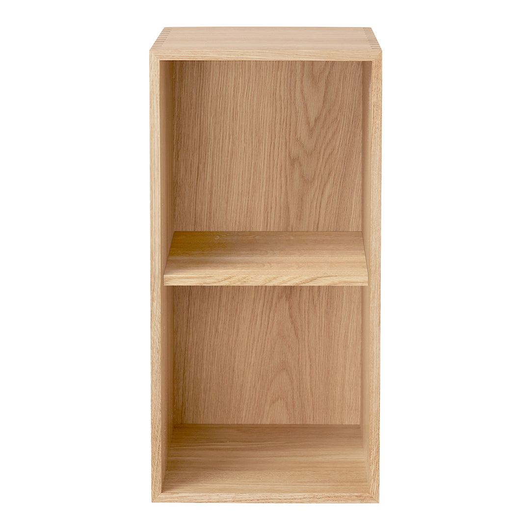 FK630610 Modern Wooden Bookcase with 2 Adjustable Shelves - Perfect for Home Office, Living Room & Bedroom Storage