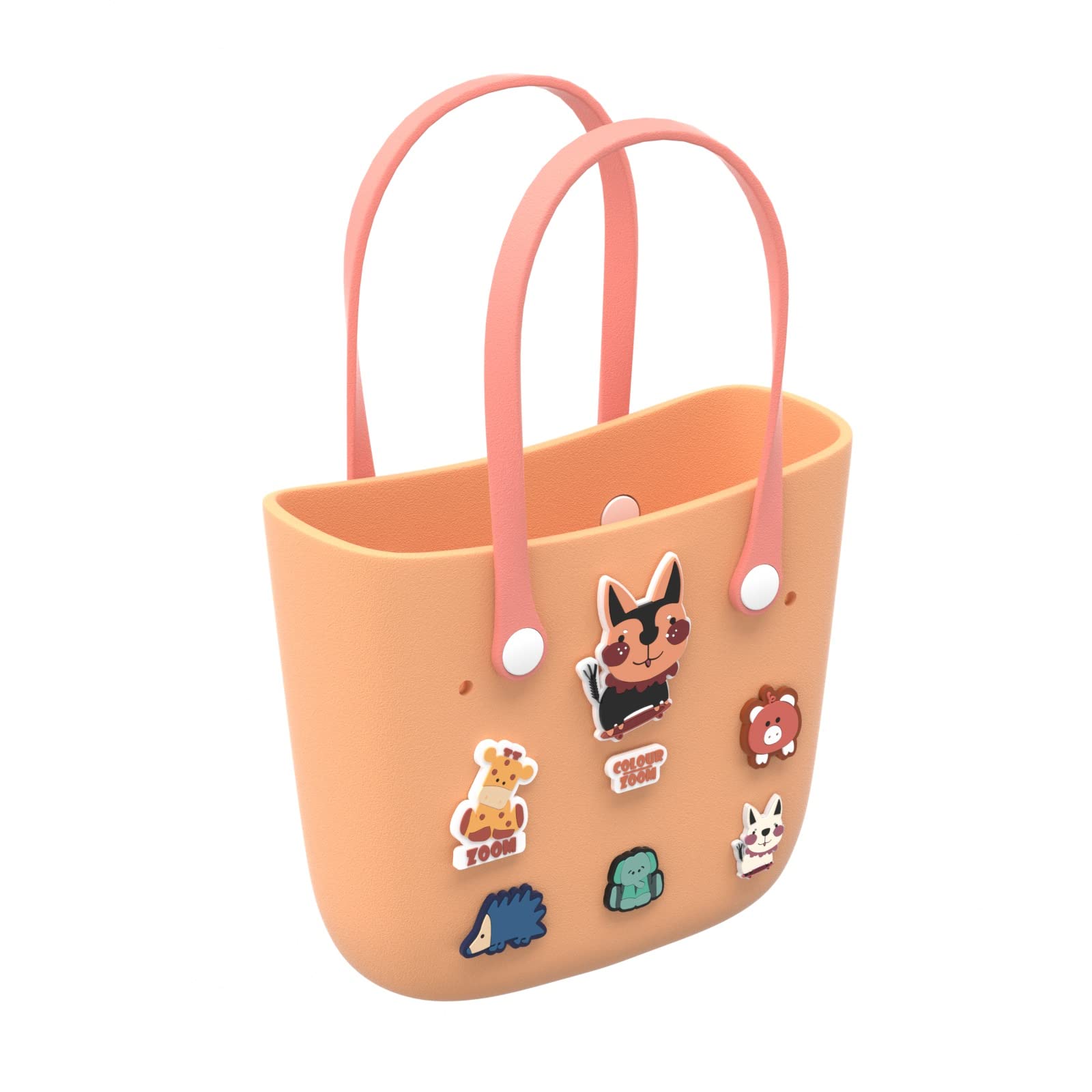Waterproof EVA Beach Tote Bag - Lightweight Washable Open Shoulder Bag for Women, Girls, Kids - Perfect for Pool, Boat, Camping, Sports & Summer Outings