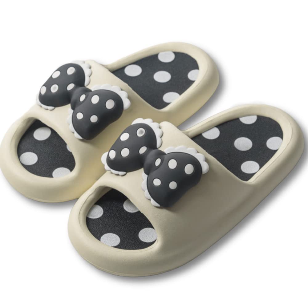 Rgiem Unisex Pillow Slippers for Women & Men - Soft Comfortable Non-Slip House Shoes - Quick Drying Shower Sandals - Cute Open Toe Indoor Slippers for Home, Spa, and Travel