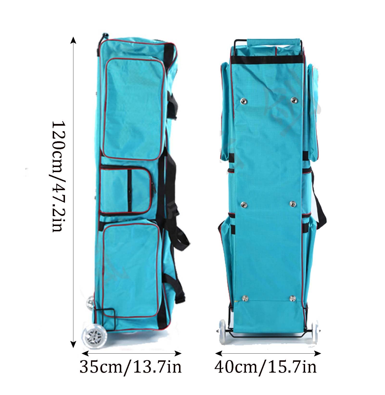 **Waterproof Fencing Sword Bag with Back Strap - Durable Oxford Cloth Roller Storage for Longsword & Mask - Perfect for Tournaments & Practice**
