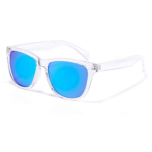C6 - Crystal/Blue Mirrored Lens