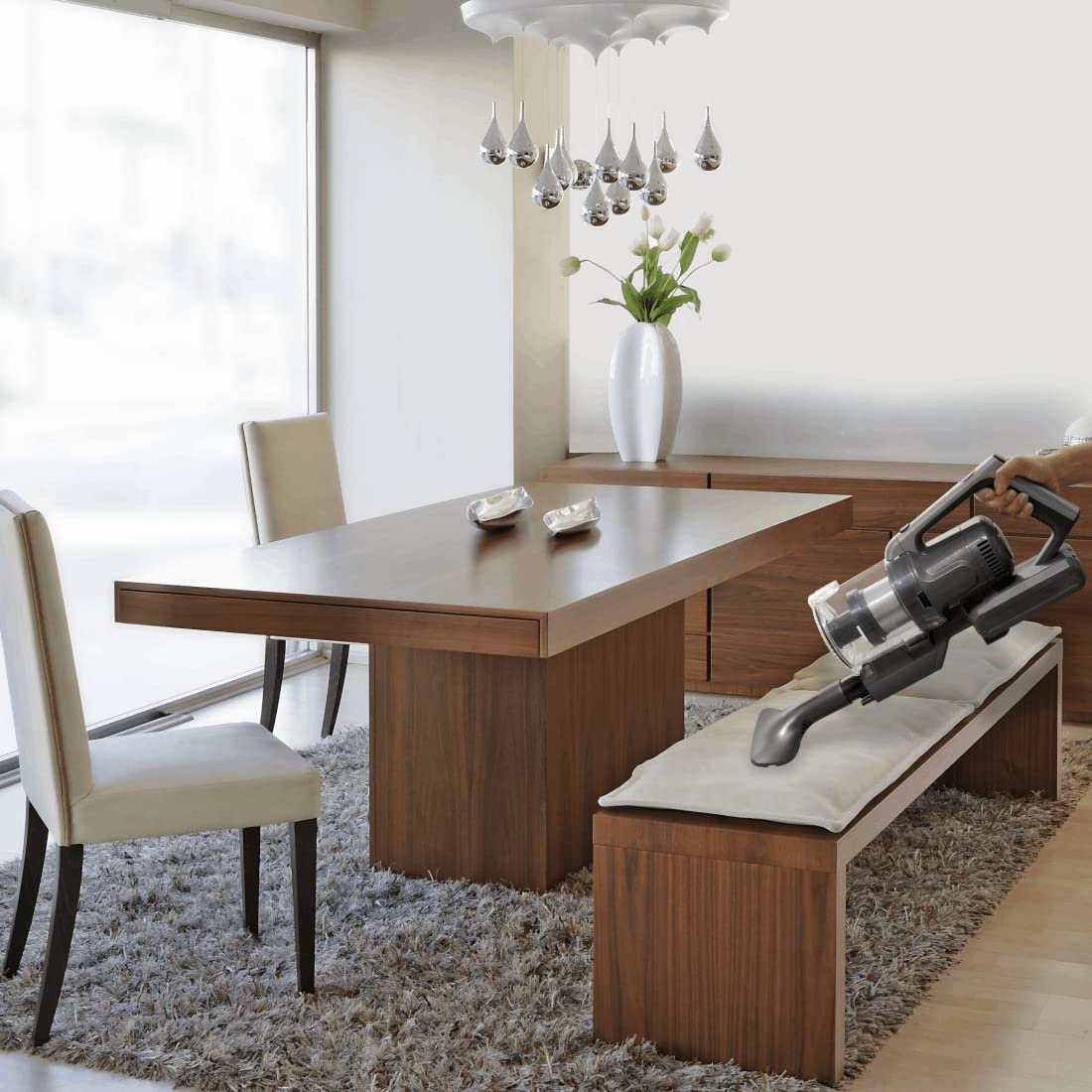 Koblenz Nova Cordless Vacuum Cleaner - Lightweight Stick Vacuum with 45 Min Runtime, 120W Motor for Pet Hair, Hardwood Floors & Carpets | Perfect for Quick Cleanups & Pet Owners (Model SVM-280)