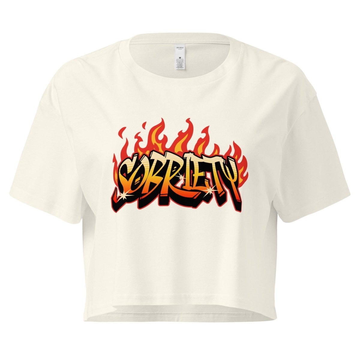 Hot Like Sobriety Women's Crop Top - Sexy Short Sleeve T-Shirt for Women | Perfect for Summer Outfits, Music Festivals & Casual Wear