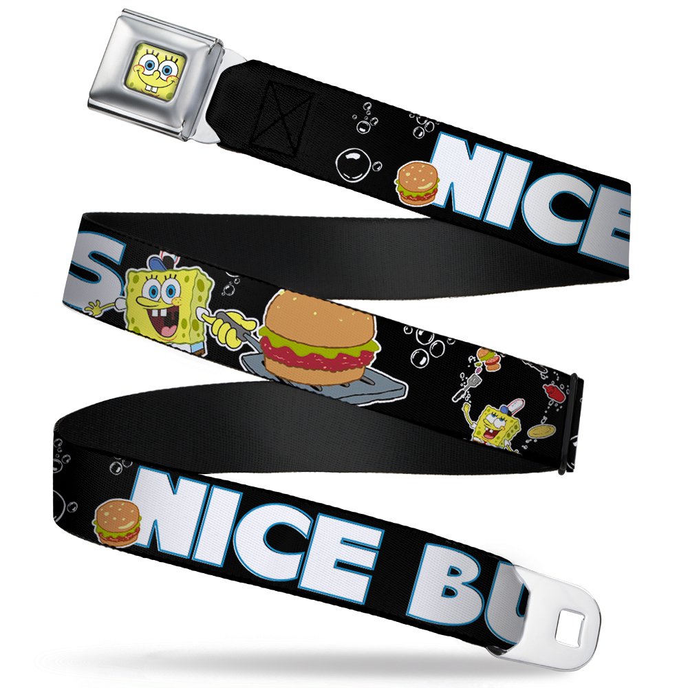 SpongeBob & Krabby Patty NICE BUNS Seatbelt Belt - 1.0