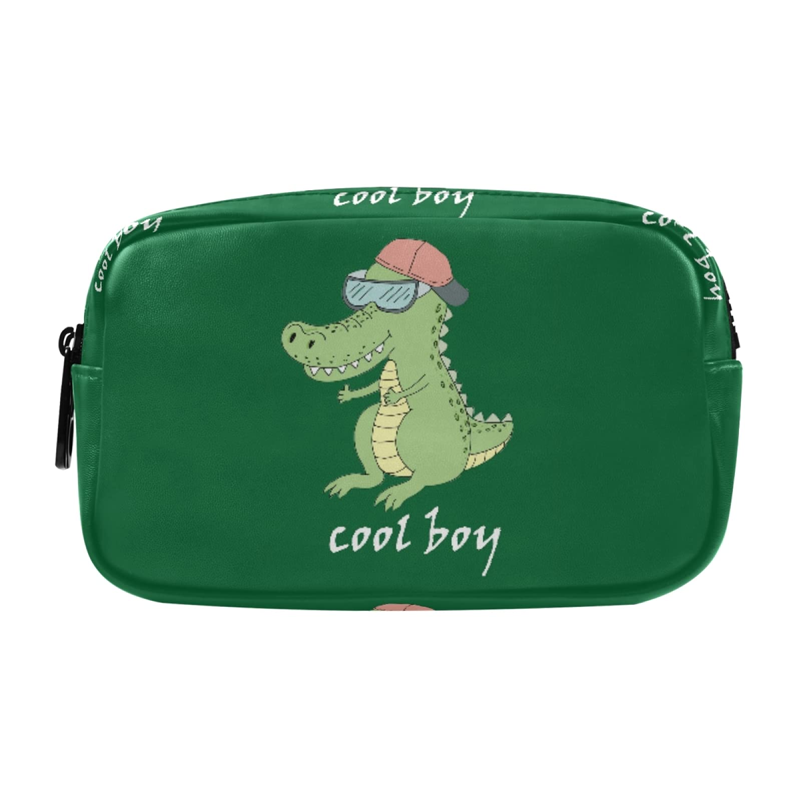 **Dinosaur Pattern Pencil Case - Large Capacity Zippered Pencil Pouch, Cute School & Office Supplies, Lightweight Waterproof Organizer for Students & Adults - Perfect for School, Work & Travel**