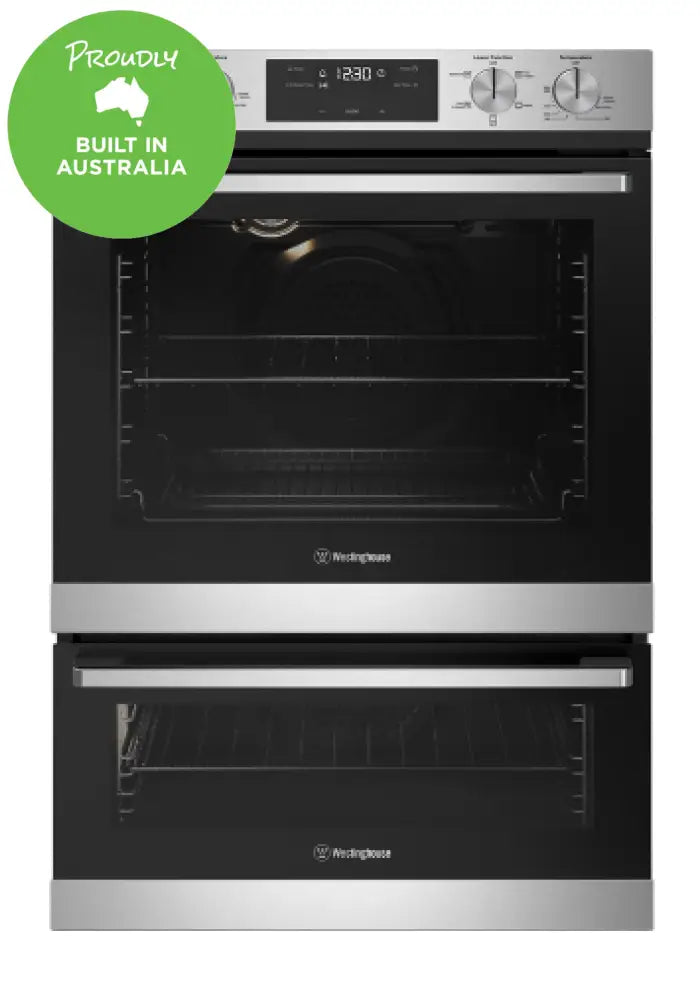 Westinghouse WVE625SC 60cm 8-in-1 Multi Function Built-In Oven with 5 Cooking Modes - Perfect for Baking, Roasting, and Grilling in Modern Kitchens