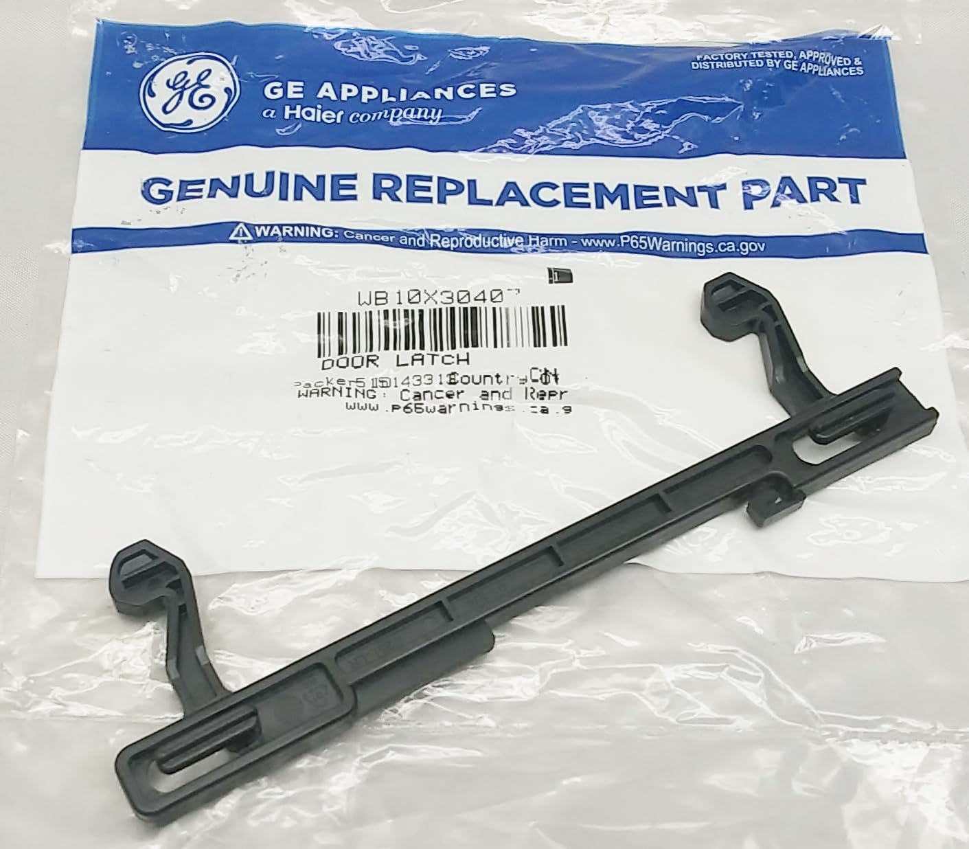 Genuine OEM Microwave Oven Door Latch Key Replacement Part - 6 5/8