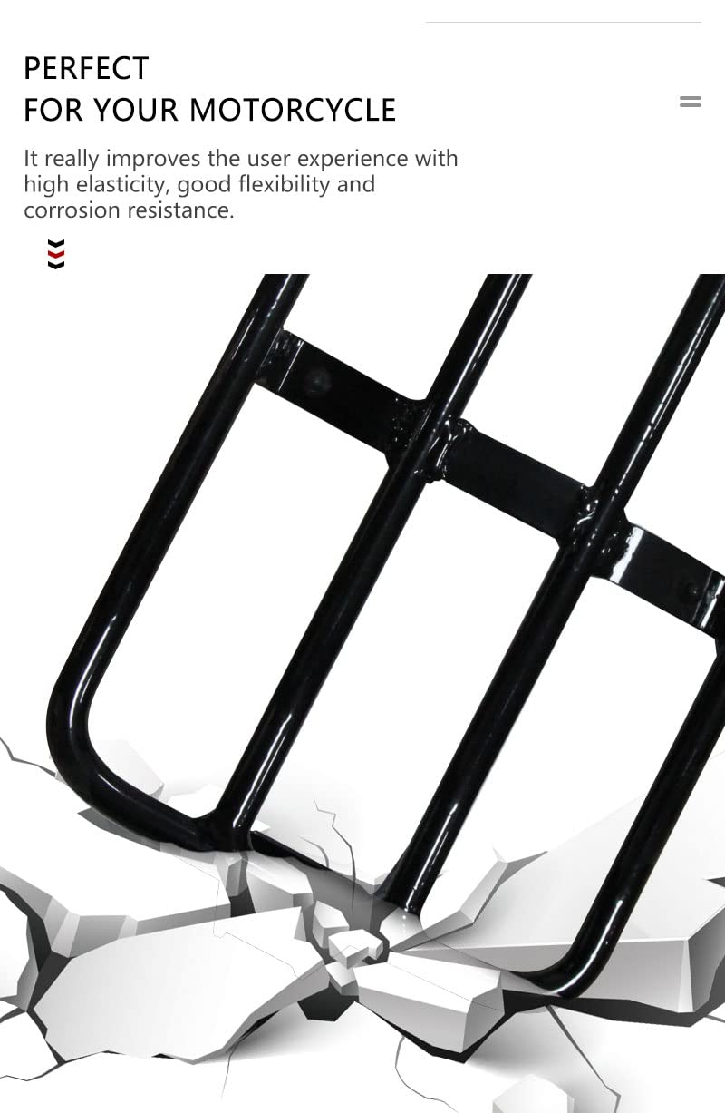 2022-2024 Indian Chief Bobber Dark Horse Motorcycle Luggage Rack & Passenger Backrest - Heavy Duty Rear Rack Upgrade Accessory for Comfortable Long Rides and Touring