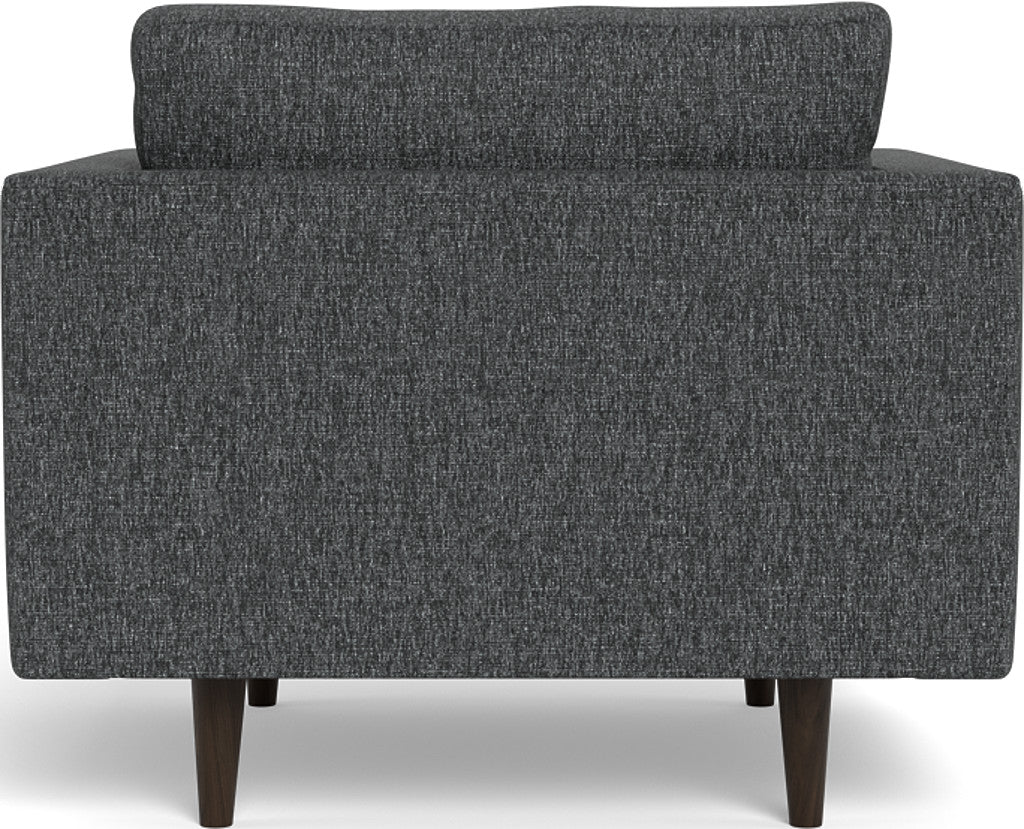 Ladybird 42 Arm Chair - Modern Accent Chair for Living Room, Bedroom & Office - Comfortable Upholstered Lounge Chair with Wooden Legs