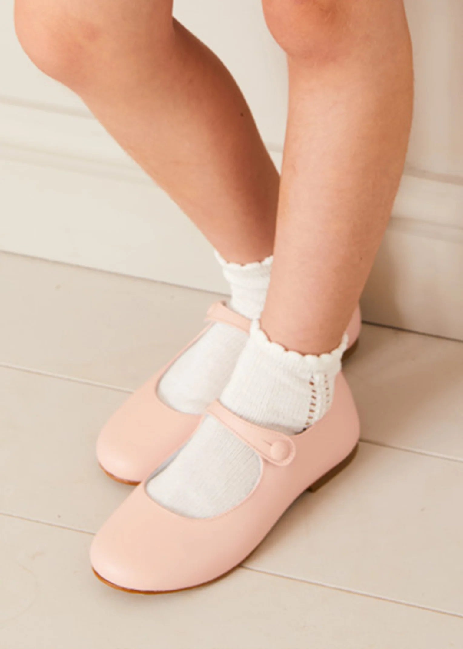 Pink Leather Mary Jane Shoes for Women - Size 24-34 EU | Comfortable & Stylish Flats for Work, Weddings & Everyday Wear