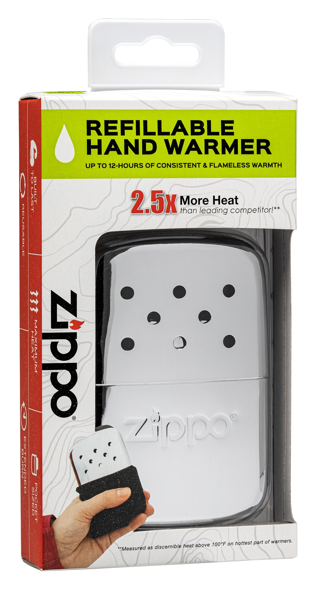 12 Hour Rechargeable Hand Warmer - Portable Electric Hand Warmer for Outdoor Activities, Camping, Hiking & Winter Sports - USB Powered Pocket Warmer for Cold Weather