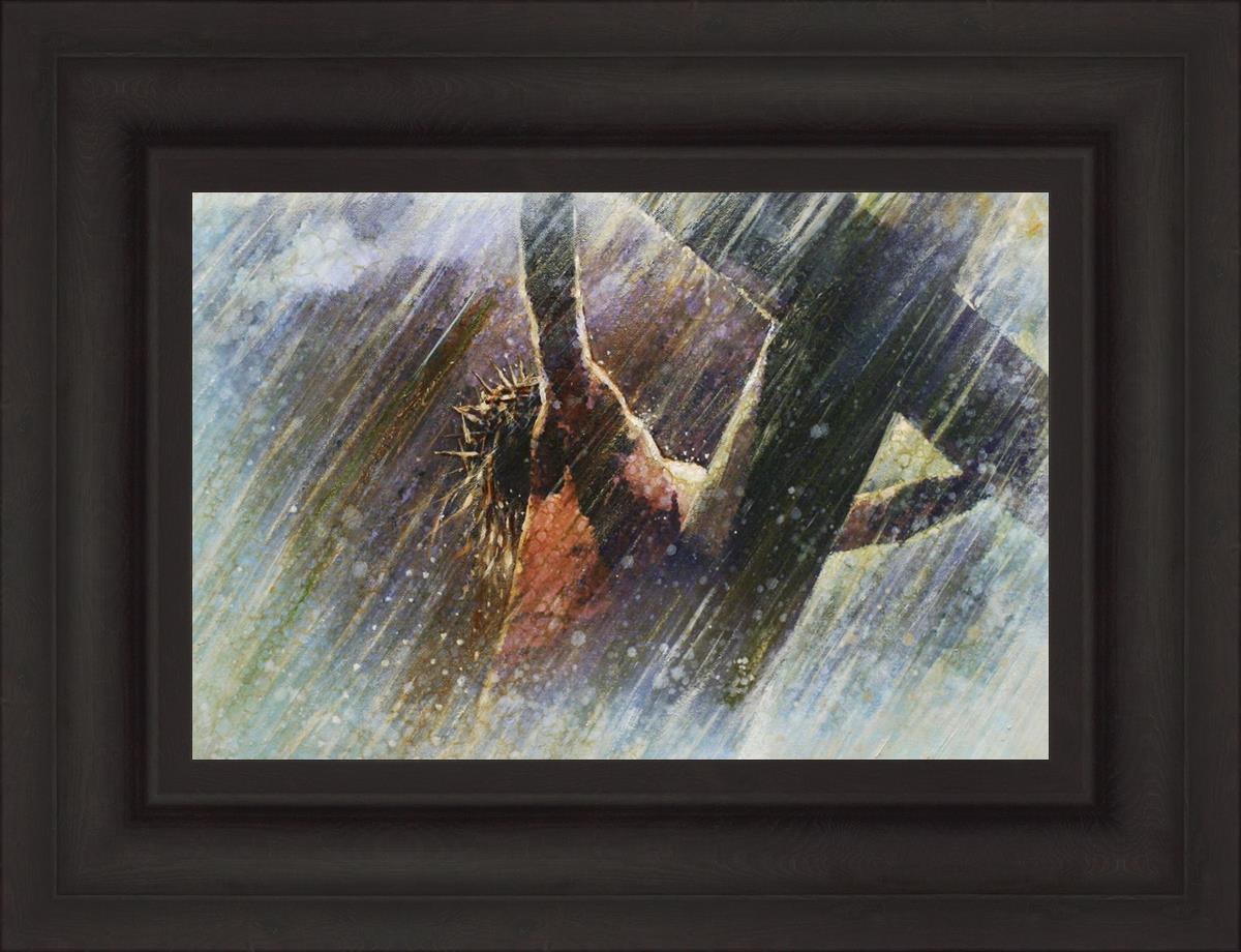 Yongsung Kim Crucifixion Painting - Religious Wall Art for Home & Church Decor - Perfect for Prayer Rooms, Christian Gifts, and Spiritual Spaces