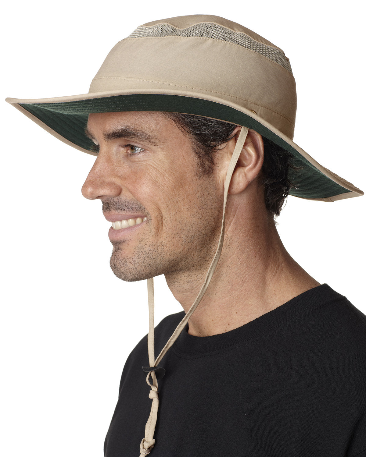 Adams OB101 Outback Brimmed Hat - Sun Protection Safari Hat for Men & Women - Wide Brim Outdoor Adventure Hat for Hiking, Fishing, and Beach Activities