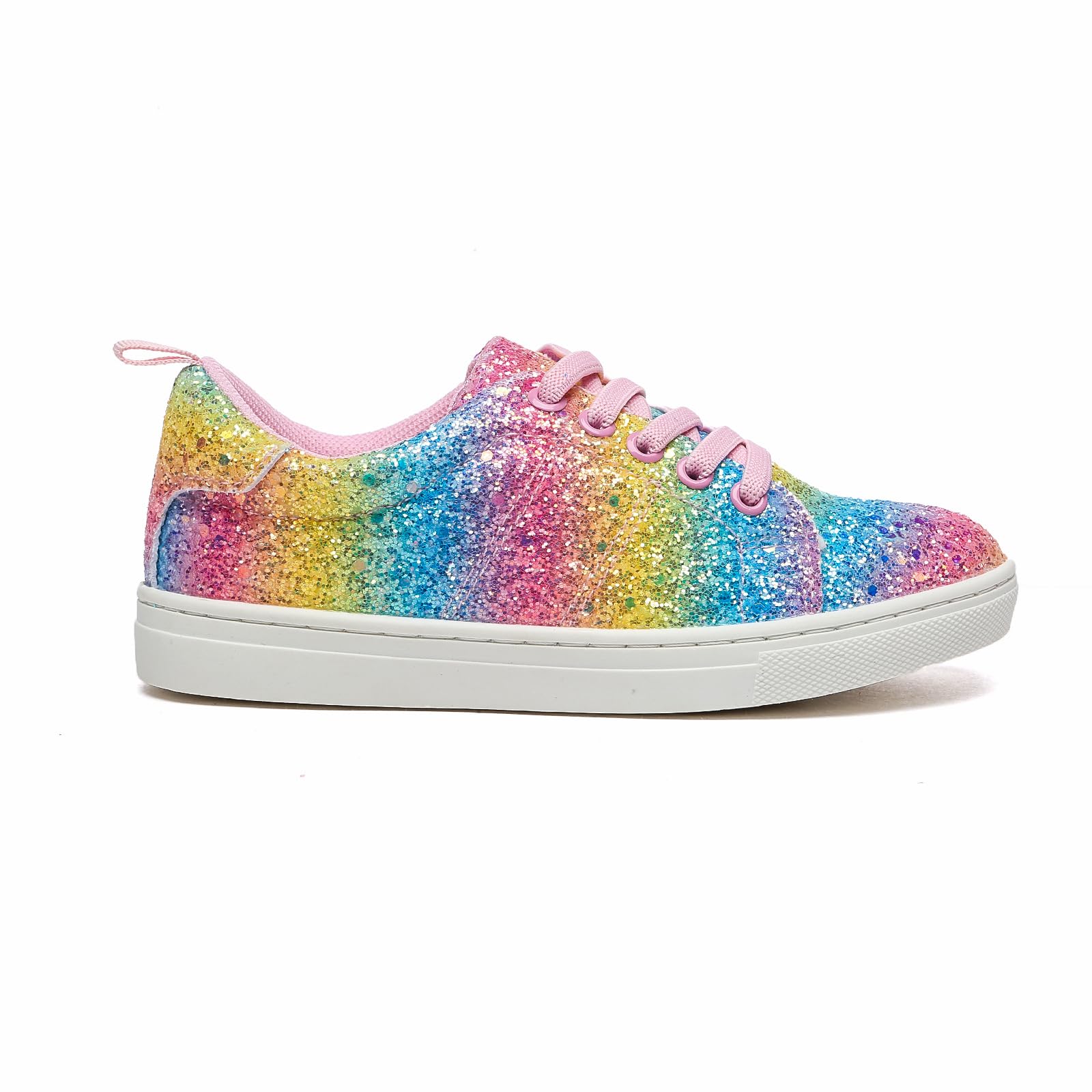 **Bernal Sparkle Glitter Sequin Sneakers for Toddler, Little & Big Kids – Slip-On School Shoes for Boys & Girls – Comfortable Low-Top Walking Shoes – Perfect for School, Play & Special Occasions**