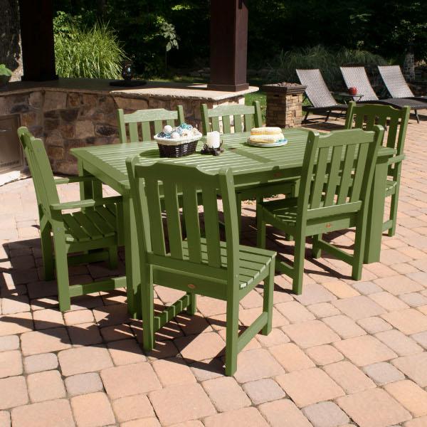 Lehigh 7-Piece Rectangular Outdoor Dining Set - Patio Furniture for Garden, Backyard, Poolside & BBQ Gatherings