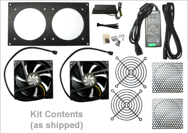 CG Cabcool 902 Dual 92mm Fan Cooling Kit for PC Cabinet - Quiet Cooling Solution for Home Theaters & Gaming PCs - Perfect for Computer Case Ventilation & Home Entertainment Systems