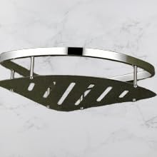 JAGGER JAG193 18x5 Inch 304 Stainless Steel Corner Shelf - Wall Mounted Bathroom & Kitchen Organizer, Chrome Finish (2-Pack) - Perfect for Small Spaces, Shower Storage & Kitchen Organization
