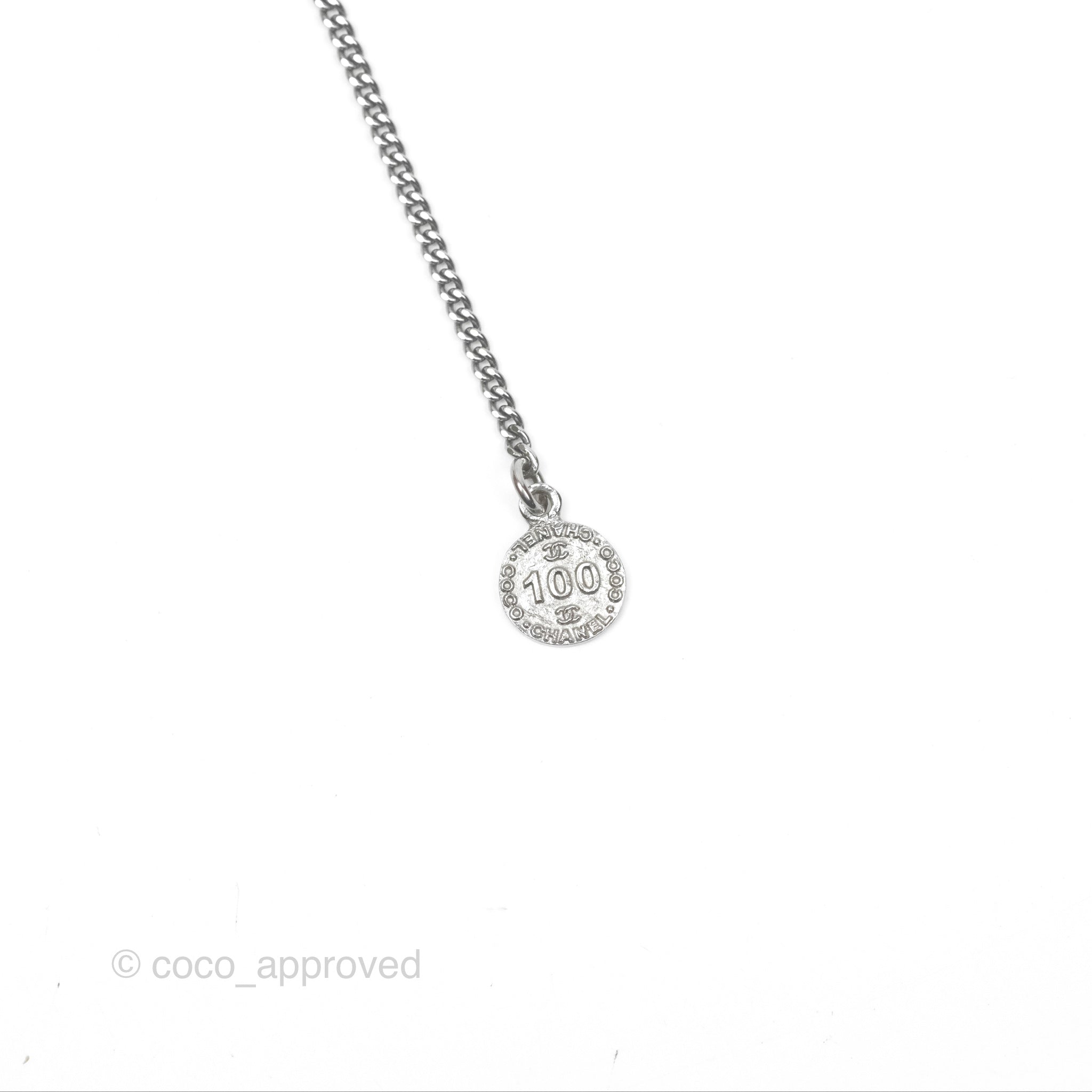 Chanel Chain CC Necklace in Gun Metal Tone - 14C Gold Plated Women's Fashion Jewelry for Parties, Dating & Special Occasions