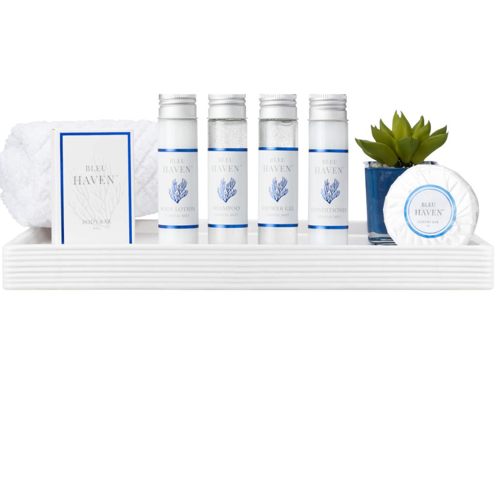 Bleu Haven 120-Piece Rental Ready Kit - 40ml Travel Size Toiletries with Free Shipping | Perfect for Hotels, Airbnbs, and Vacation Rentals