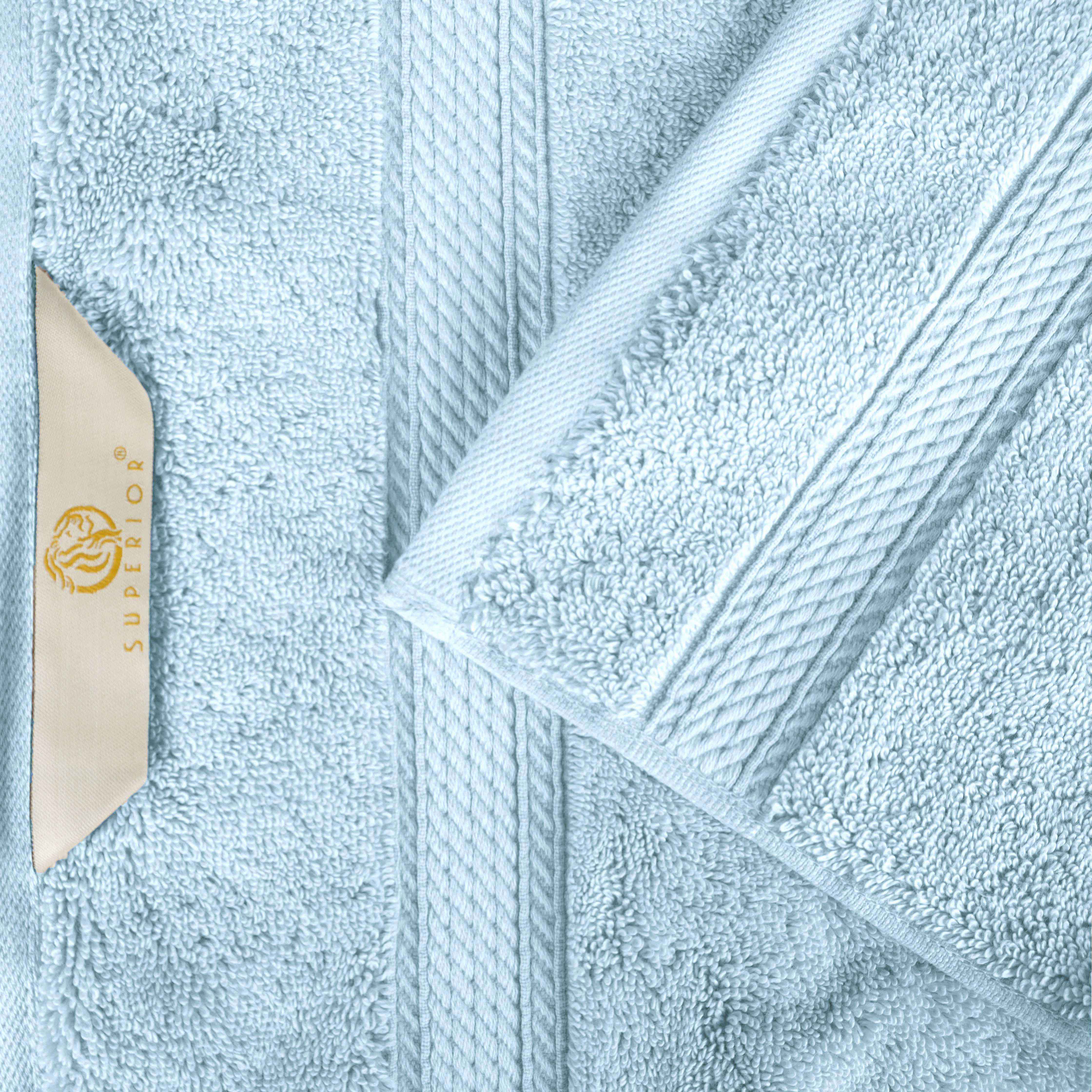Premium Egyptian Cotton 10-Piece Towel Set - Ultra Soft, Heavyweight & Plush for Bath, Spa & Luxury Home Use