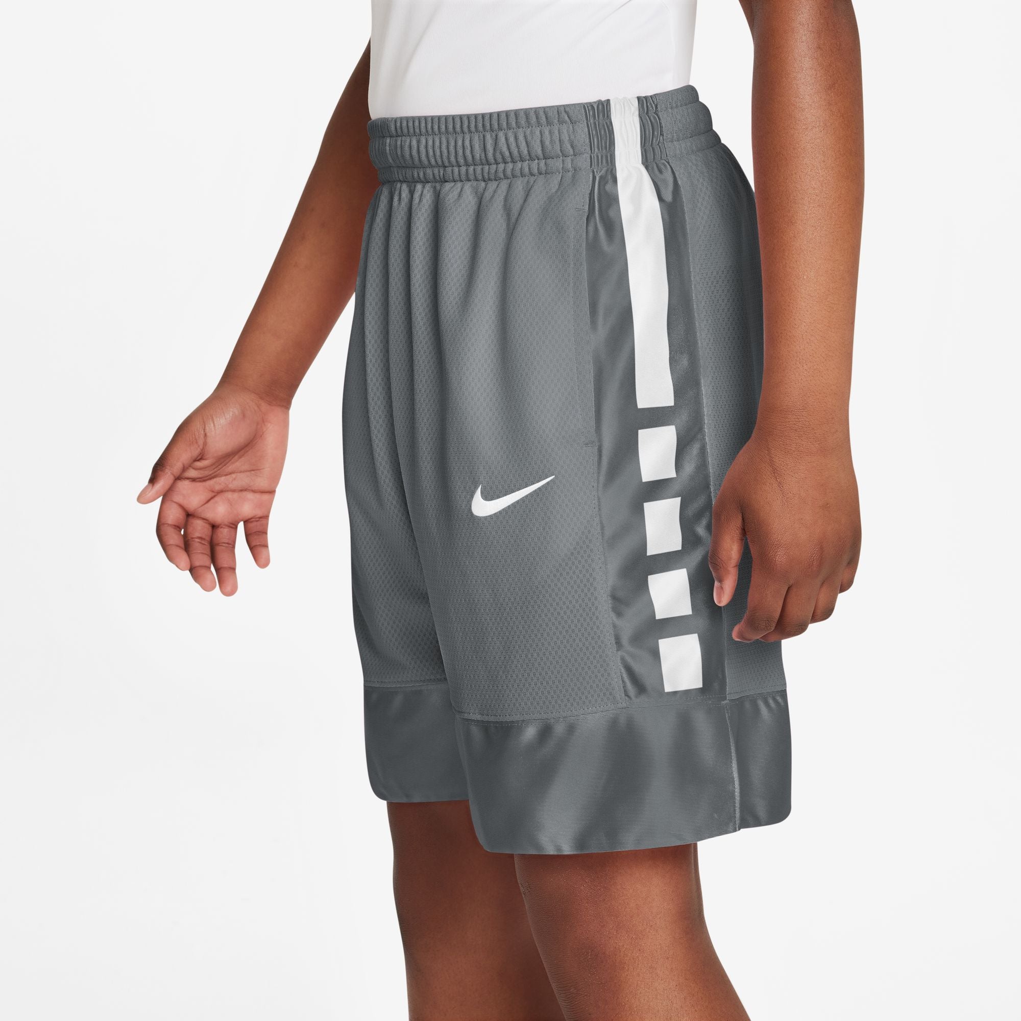 Nike Elite 23 Stripe Basketball Shorts for Boys - Breathable Mesh Fabric with Moisture-Wicking Technology - Perfect for Basketball Games, Training, and Casual Wear