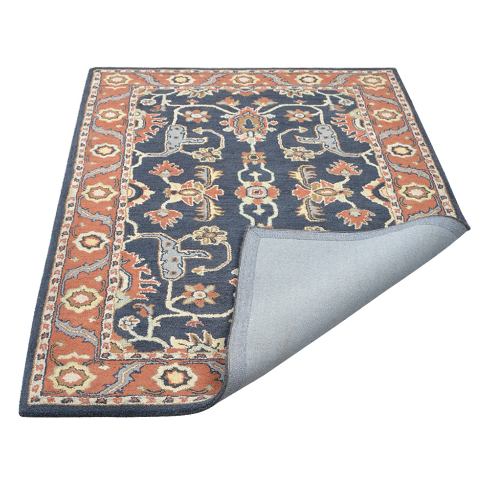 Luxury Dabir Hand Tufted Wool Area Rug - Soft & Durable Living Room Carpet for Bedroom, Office Decor - Perfect for Home, Apartment & Workspace