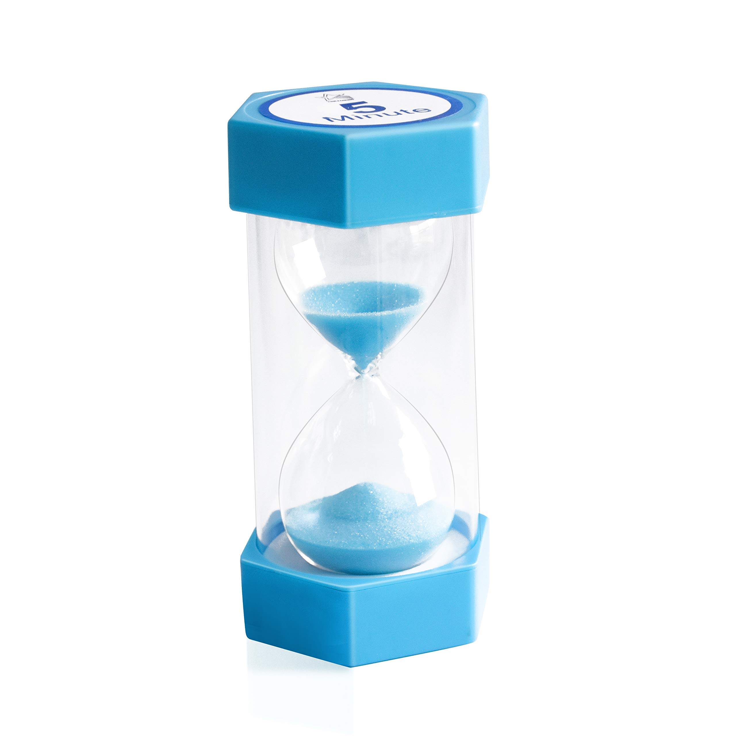 XINBAOHONG 5 & 15 Minute Sand Timer Hourglass - Dual Pack Blue & Green Color Classroom Timer for Kids Games, Home Office, Kitchen Baking, Board Games, Meditation & Productivity Tool (6.3