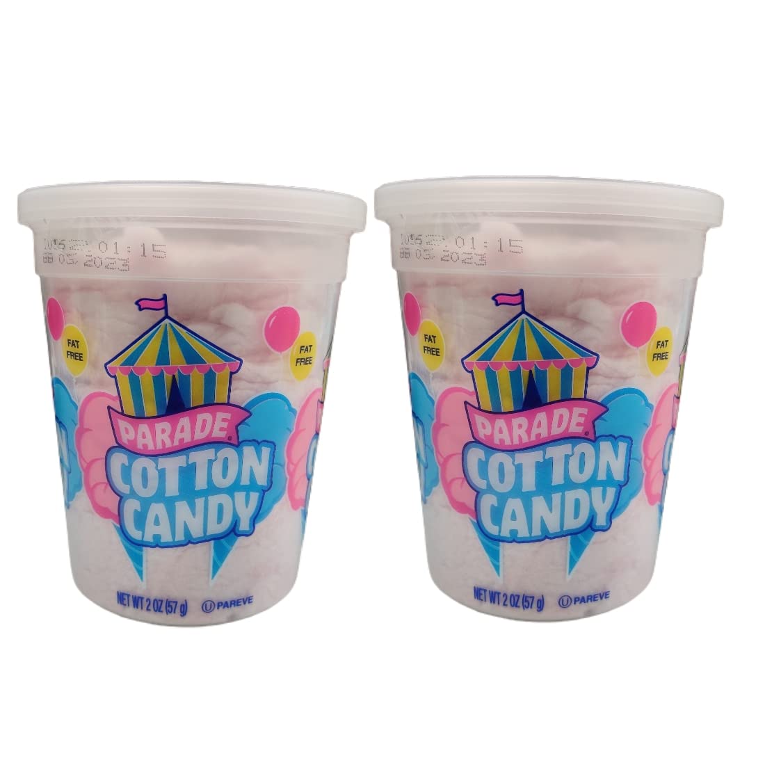 Pink Baby Shower Reveal Party Supplies - 2 Pack (4oz Total) Cotton Candy for Gender Reveal Celebrations - Perfect for Baby Showers, Birthday Parties & Special Events
