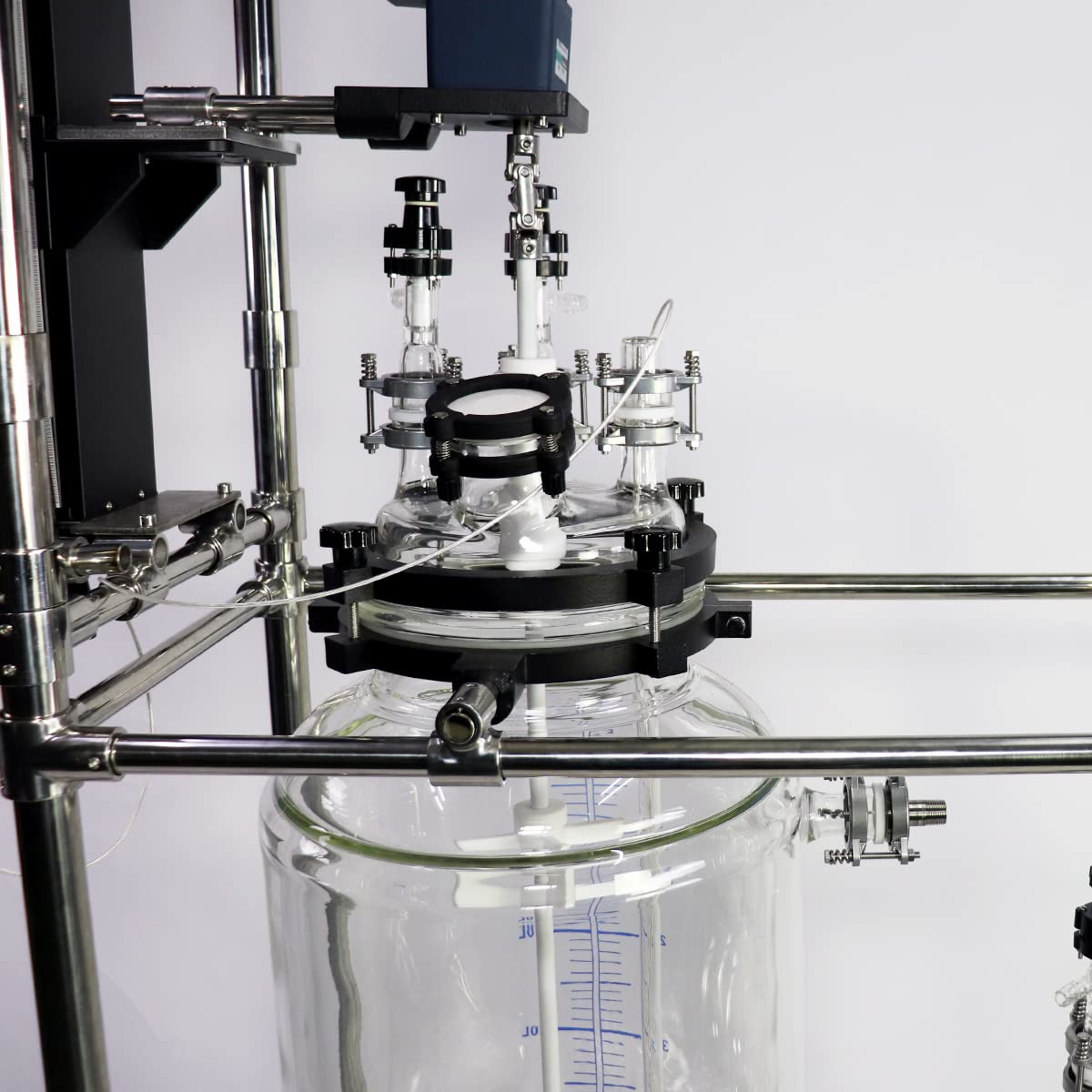 50L Jacketed Glass Vacuum Filtration Crystallization Reactor with Stirring System - 220V/50Hz for Chemical Labs & Pharmaceutical Research | Ideal for Precise Crystallization, Purification & Solvent Recovery