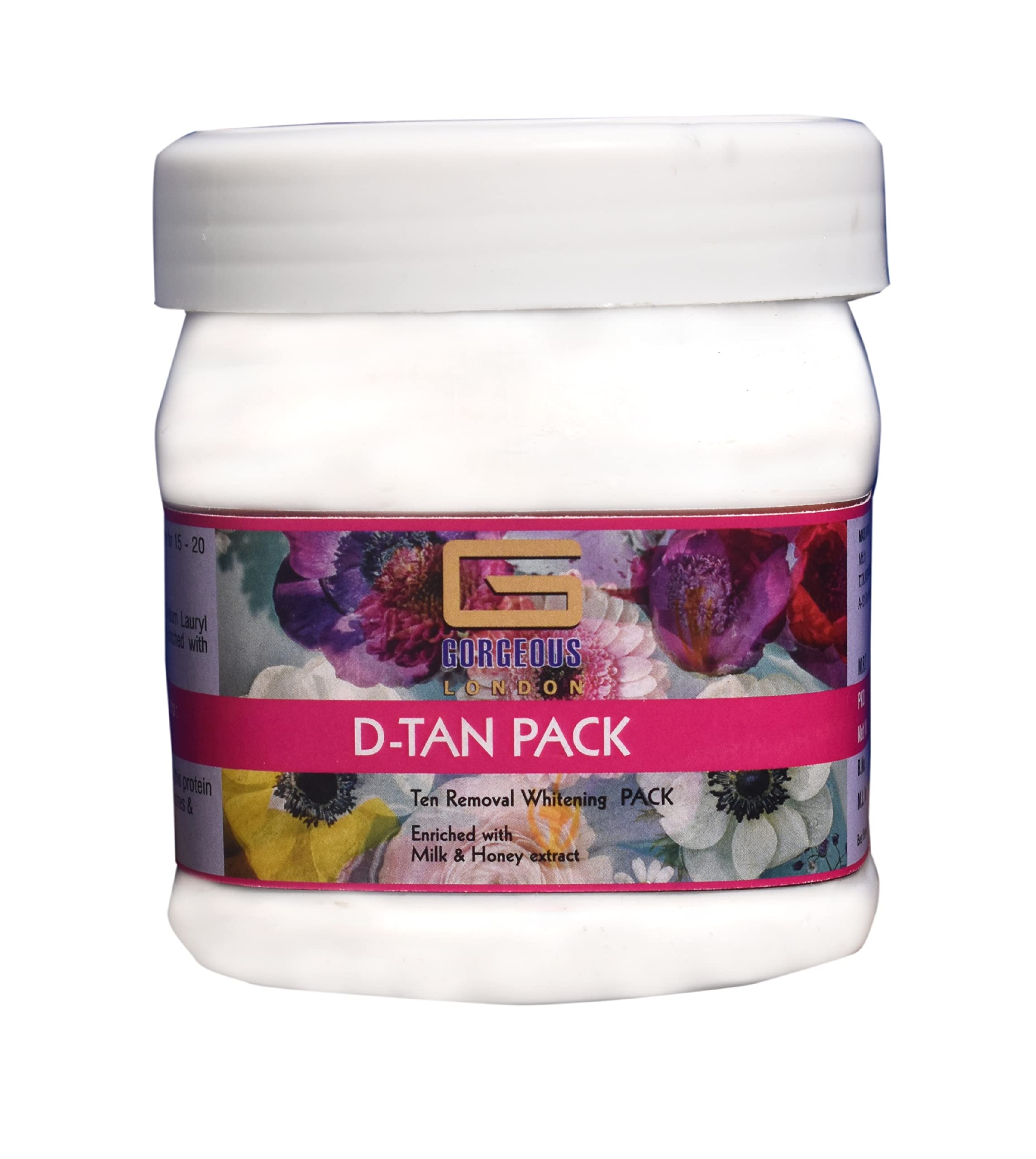 London D-Tan Pack 450gm - Skin Whitening & Tan Removal Cream with Milk & Honey Extract for Glowing Face & Body - Perfect for Sun Tan Removal & Skin Brightening at Home