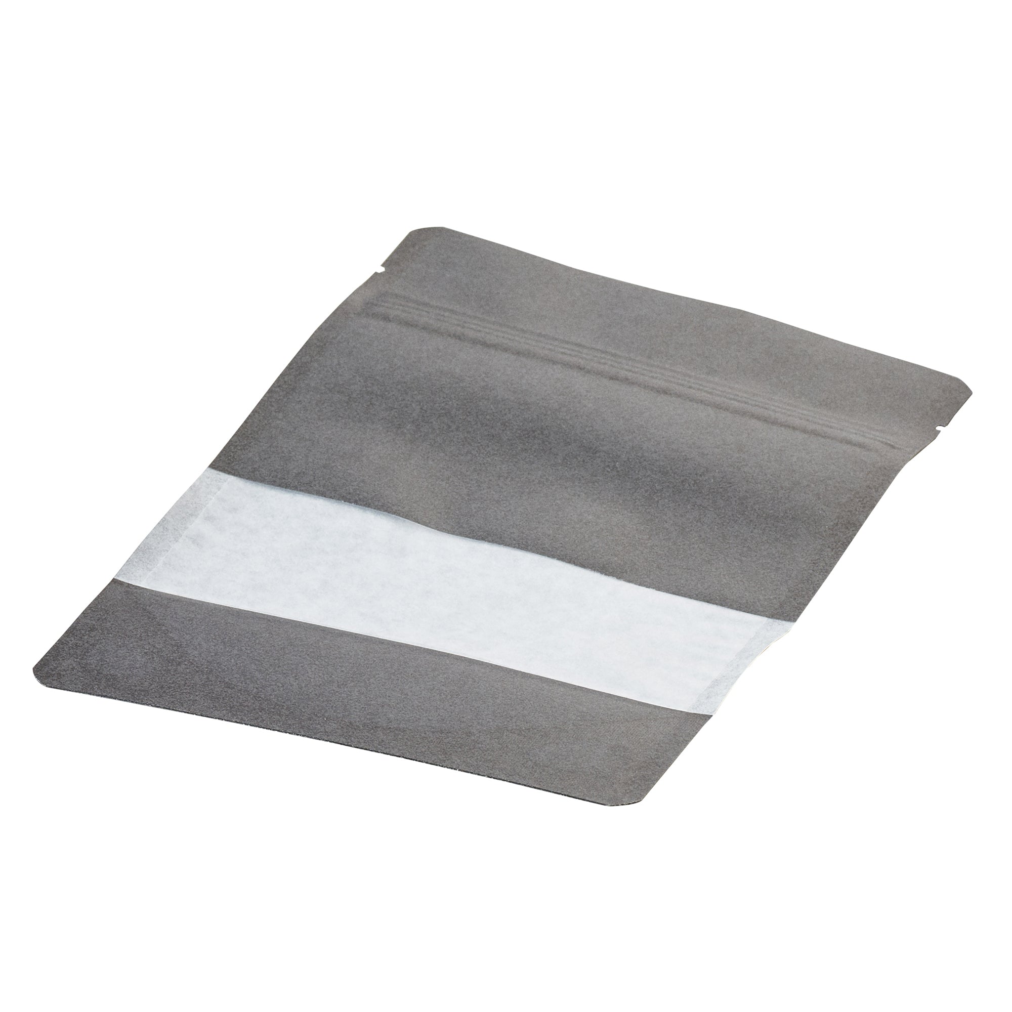 Bag Tek Black Plastic Small Window Bags - Heat Sealable, 7 x 4 3/4 x 1 1/2 Inches - Pack of 100 - Perfect for Retail Packaging, Bakery Goods & Small Item Storage