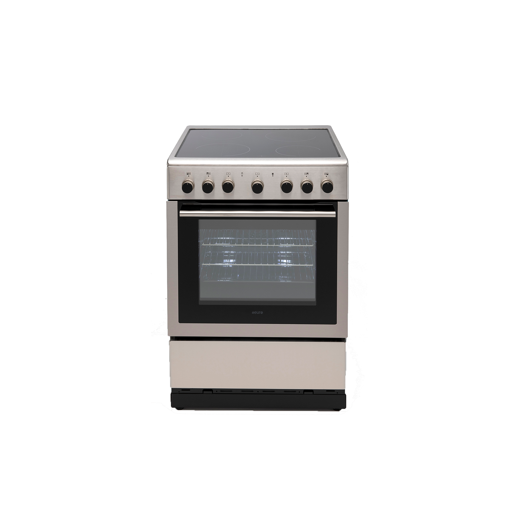 Brand New Euro 60cm Freestanding Electric Stove EV600EESX - 3 Year Warranty | Modern Kitchen Appliance for Cozy Home Heating & Cooking | Perfect for Apartments, Small Homes & Winter Use