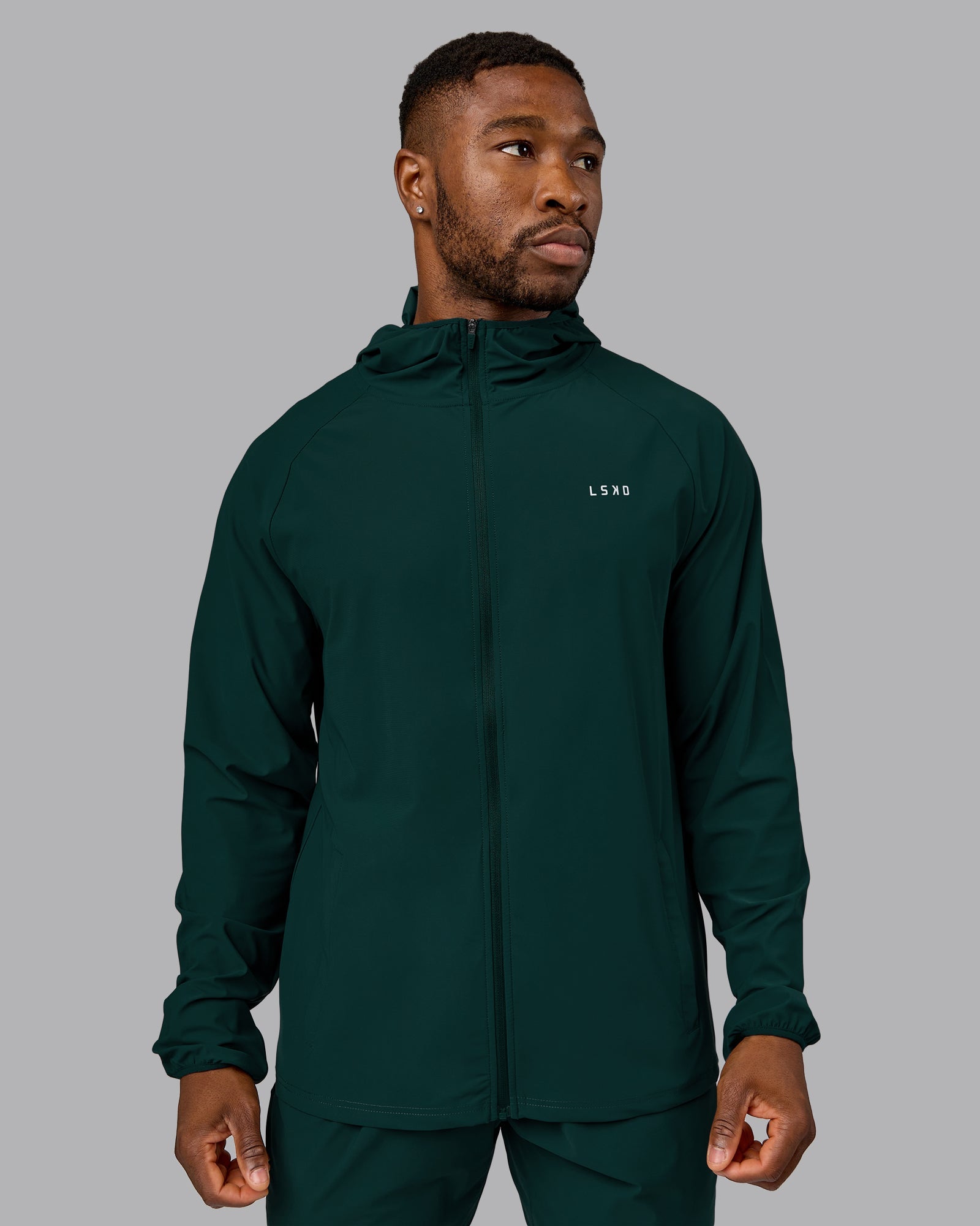 Train Lite FLXMAX Jacket - Waterproof Windbreaker for Men & Women | Dark Moss Green Outdoor Running Jacket | Perfect for Hiking, Jogging & Travel