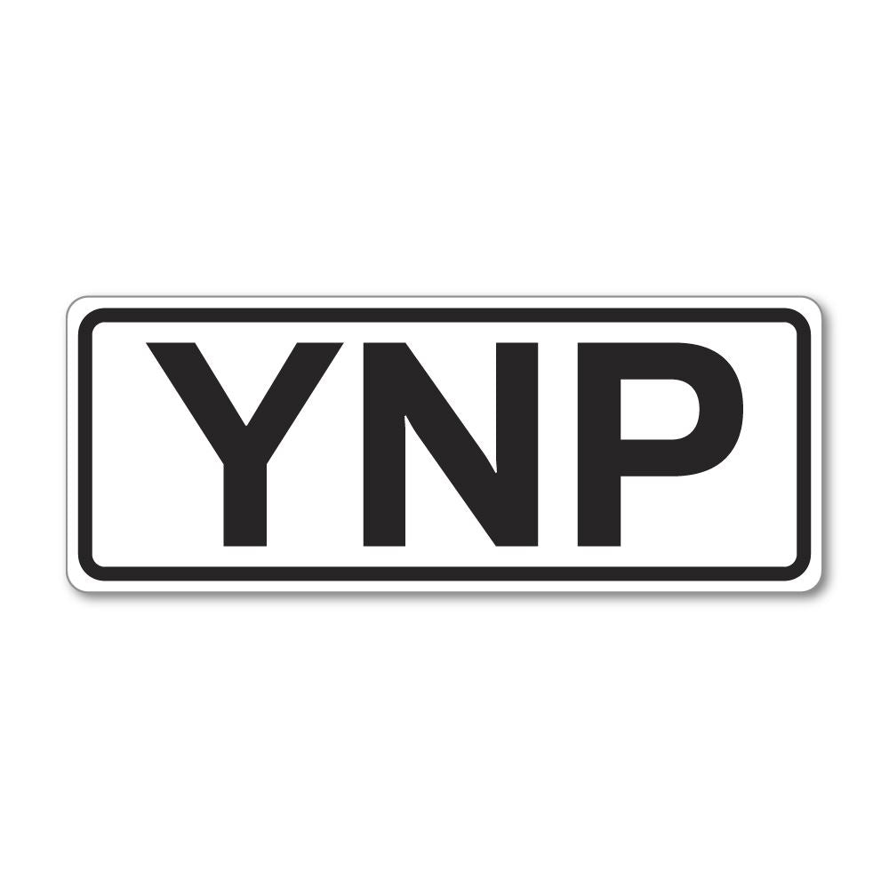 YNP Yellowstone National Park Sticker Decal - Waterproof Vinyl Decals for Laptops, Cars, Water Bottles & Travel Gear - Perfect for Outdoor Enthusiasts & Nature Lovers