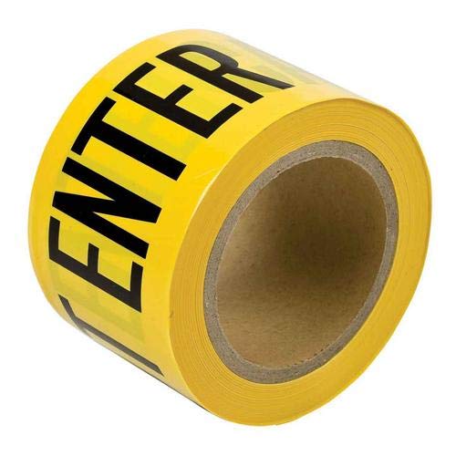 Brady 91224 Barricade Tape - 10 Rolls of High-Visibility Safety Barrier Tape for Construction, Hazard Zones & Crowd Control