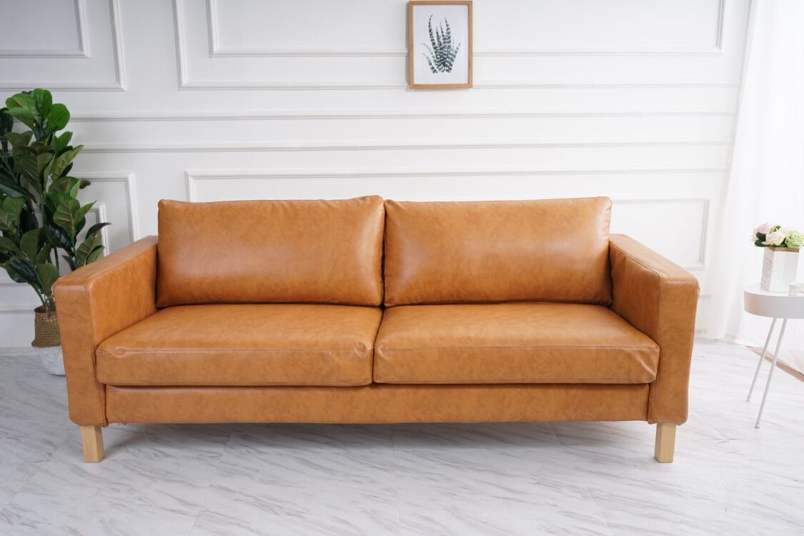 Karlstad 2-Seat Sofa with Left Chaise & Removable Cover - Modern Living Room Furniture for Small Spaces & Apartments