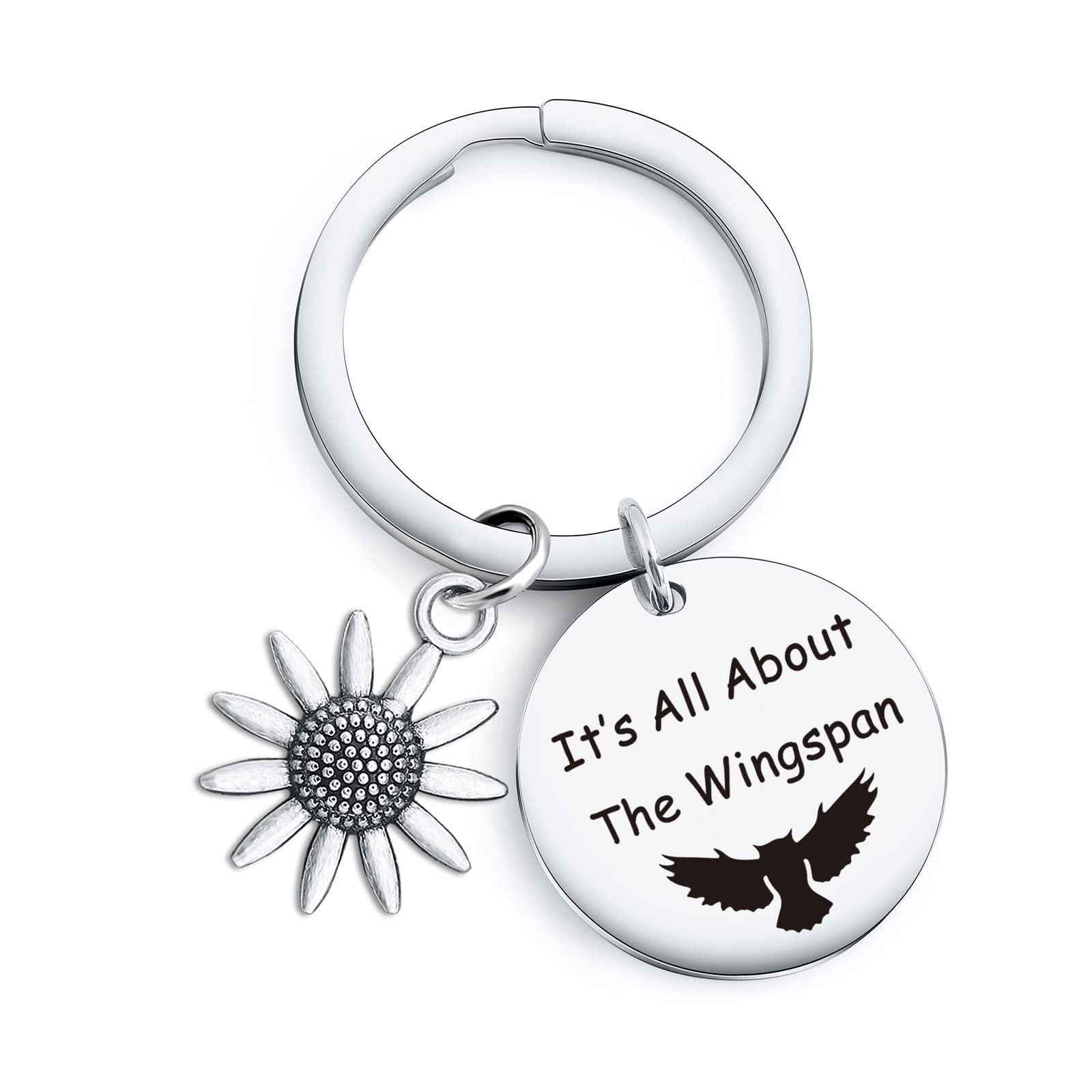 Wingspan TV Show Inspired Bookish Keychain - Reader Gift Jewelry for Book Lovers & Fans - Perfect for Book Clubs, Reading Accessories & Gifts