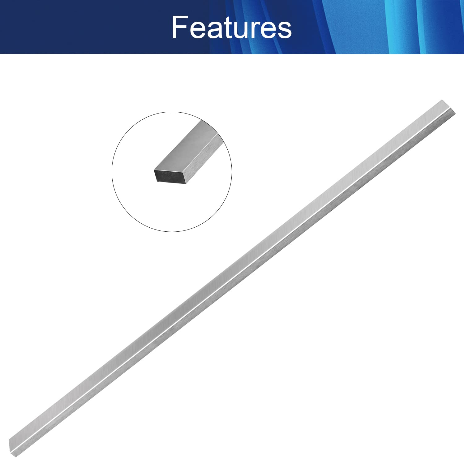 3×8×200mm HSS Lathe Tool Bit - High Speed Steel Square Cutting Tool for Metalworking | Perfect for Lathe Turning, Milling & Fly Cutting Operations