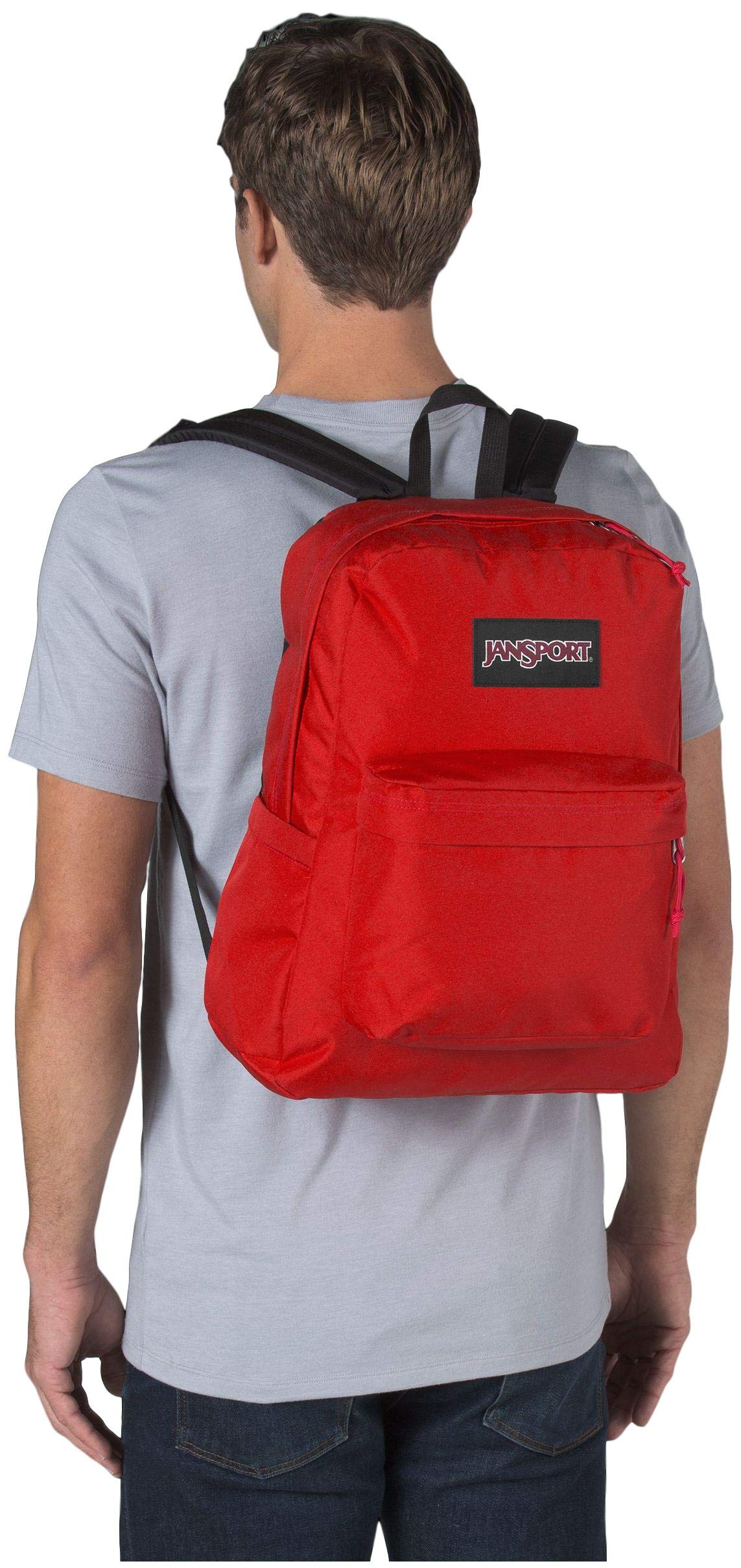 JanSport Ashbury Backpack - Durable School & Travel Backpack with Red Tape Design - Perfect for College Students, Hiking & Everyday Use