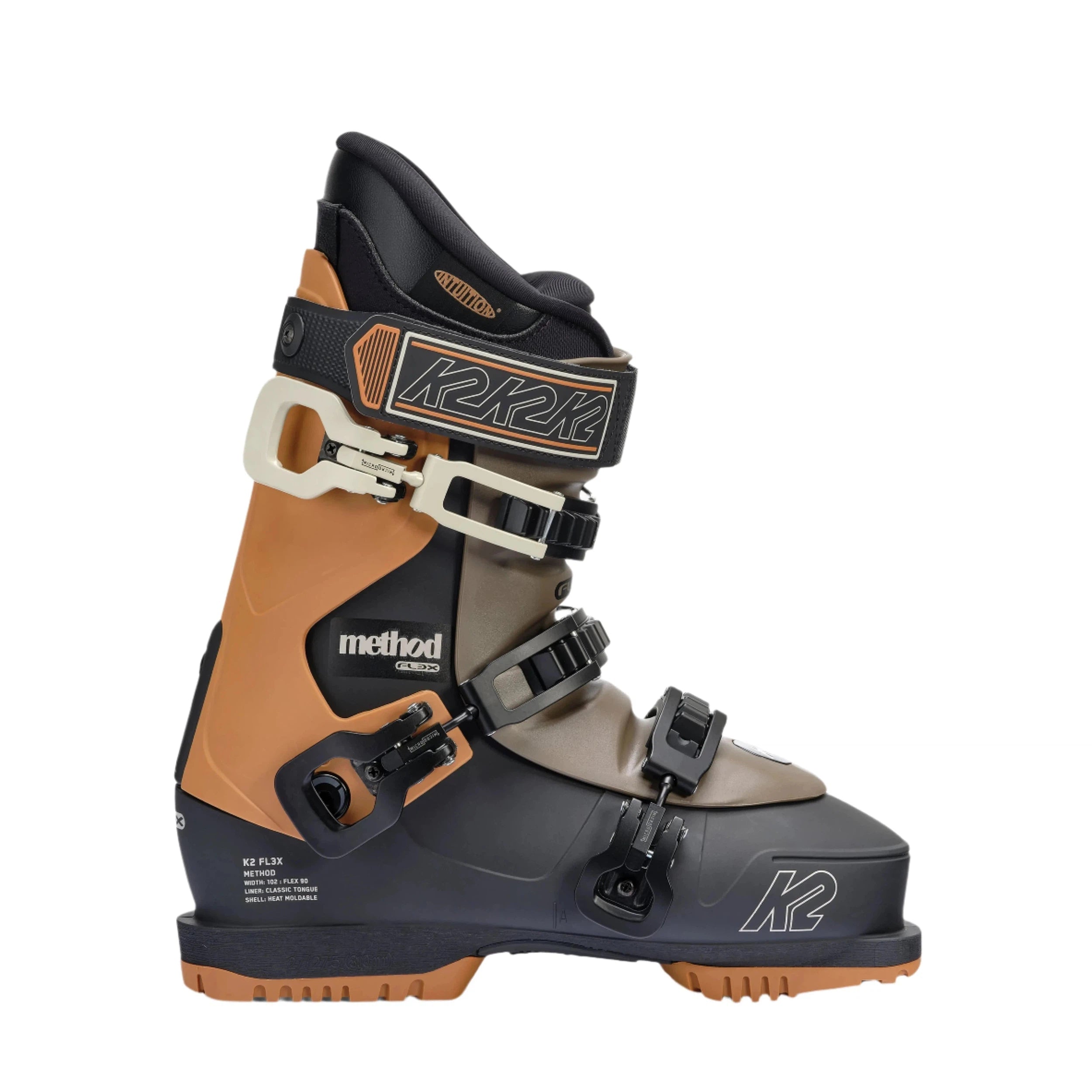 K2 Method Ski Boots 2025 - High-Performance Alpine Ski Boots for Men & Women - Perfect for All-Mountain Skiing & Freeride Adventures