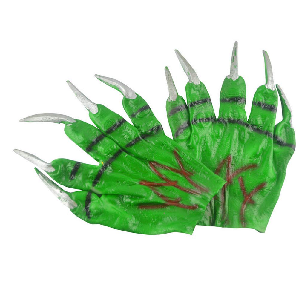 Scary Halloween Costume Party Finger Gloves - Cosplay Beast Claws with Sharp Nails for Horror Parties, Cosplay Events & Halloween Decorations