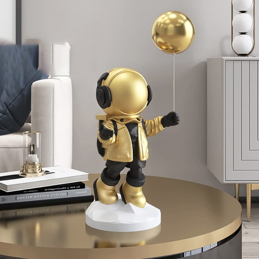 KaiLangDe Astronaut Figurine - Premium Spaceman Statue Model, Collectible Sculpture Toy for Home & Office Decor - Perfect Gift for Art Lovers & Kids - Desktop Accessory for Bedroom, Bookshelf & Tabletop Display | Great for Space-Themed Parties, STEM Education & Collector's Showcase