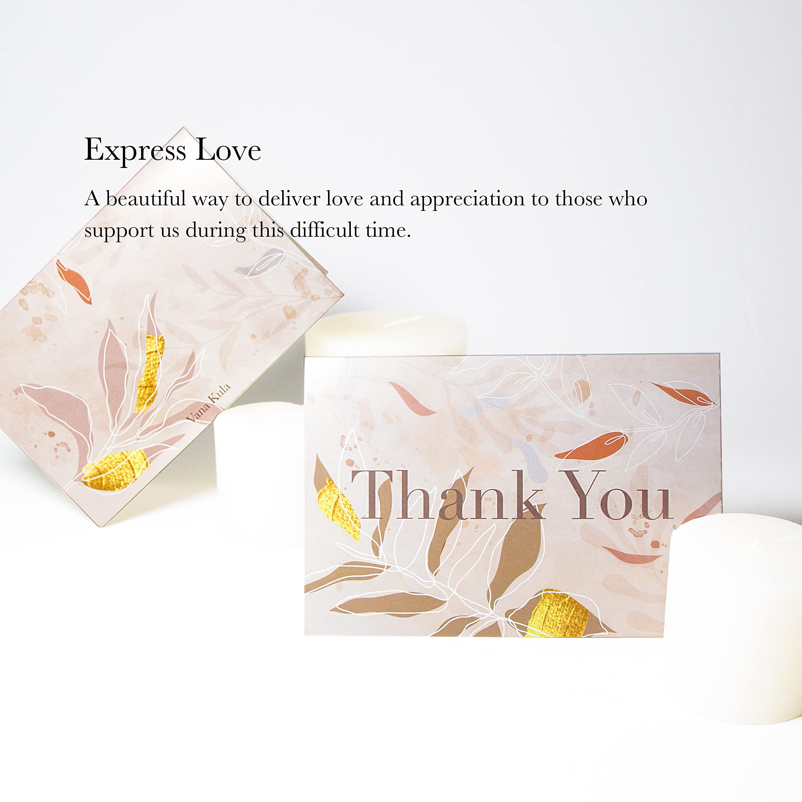 20 Pack Funeral Thank You Cards with Envelopes - Sympathy & Bereavement Appreciation Cards with Pre-Printed Message Inside - Perfect for Memorial Services, Condolence Gifts & Funeral Acknowledgements
