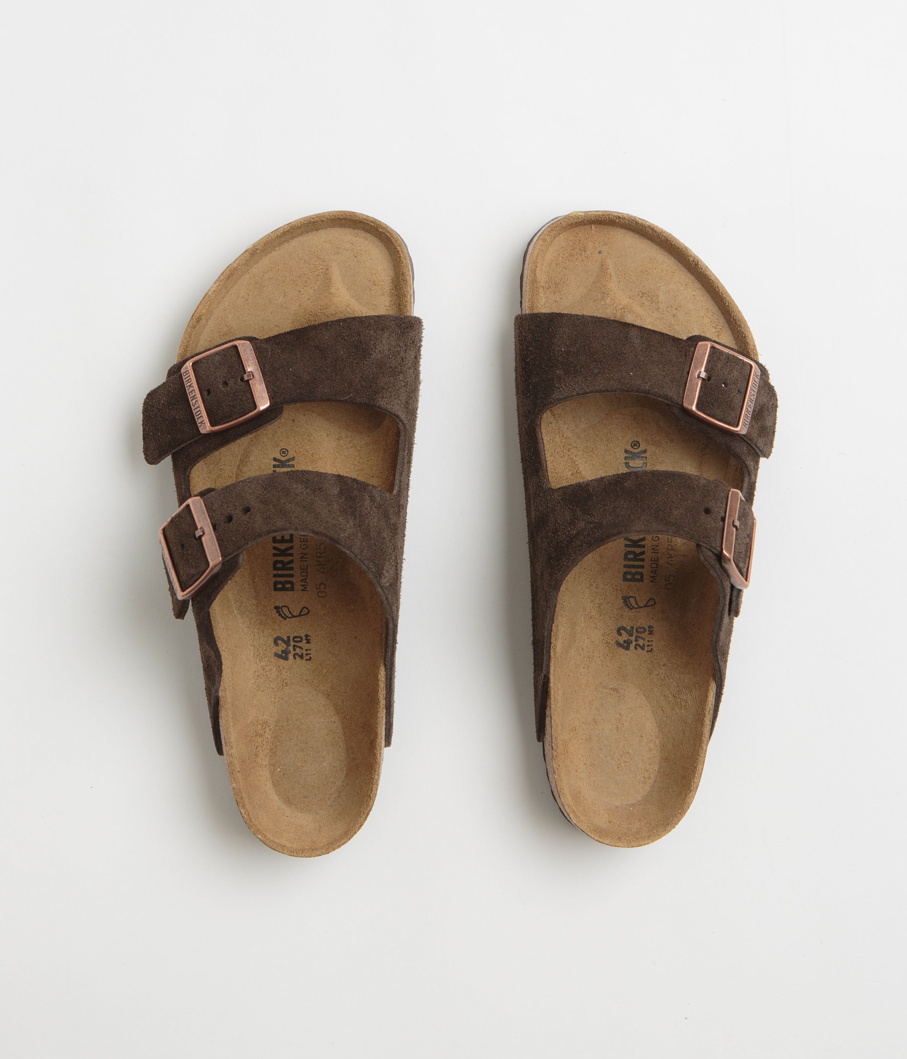 Birkenstock Arizona Narrow Sandals for Women & Men - Soft Footbed Comfort Sandals in Mocca Brown | Perfect for Walking, Travel & Casual Outfits