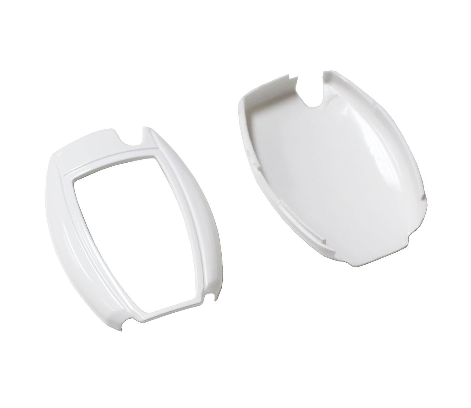 Premium Glossy White Replacement Smart Key Fob Shell for Mercedes C-Class, E-Class, S-Class, M-Class - Exact Fit, Durable Cover - Perfect for Key Replacement, Customization & Everyday Use